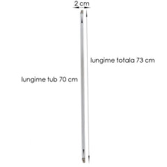 Corp pentru tub neon led 18w t5 fixare pe perete sau tavan lungime 70 cm