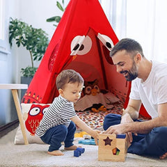 Cort pentru copii stil indian model Bufnita