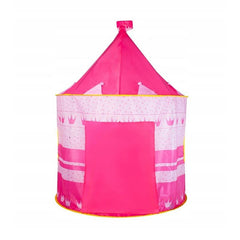 Cort tip Castel pentru Fetite husa depozitare Buline si Coronite roz