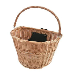 Cos din ratan pentru bicicleta detasabil mecanism tip click 21x34x41cm natur