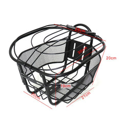 Cos pentru Bicicleta cu capac metalic montare Frontala Negru
