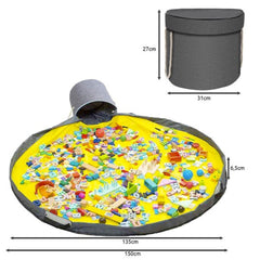 Cutie depozitare jucarii si suport de joaca 2 in 1