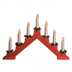 Decor 7 lumanari Led Craciun model Piramida 27 cm Home