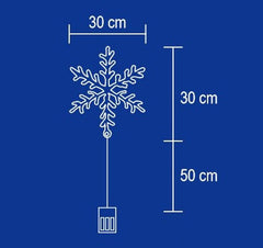 Decor Fereastra cu Led-uri Fulg de Zapada Home