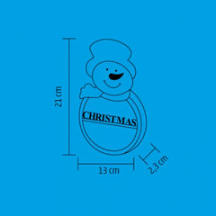 Decor fereastra Om de Zapada iluminat Led temporizator cu baterii din lemn 21 cm