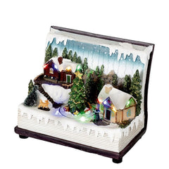 Decoratiune sceneta de Craciun Muzicala si Iluminata Led