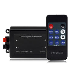 Dimmer comutator wireless pentru Banda LED cu Telecomanda 12V - 24V
