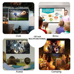 Ecran de proiectie 120 inch 16:9 te-til manual portabil fi-are perete