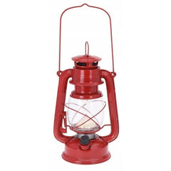 Felinar retro 16 led-uri alb cald maner transport agatatoare metal culoare rosu