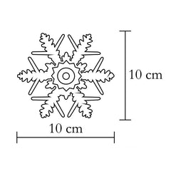 Figurina Fulg de Nea Led multicolor Decor fereastra 10 cm Home