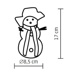 Figurina luminoasa Om de Zapada Led inaltime 17 cm
