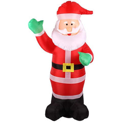 Figurina Mos Craciun Gonflabil 180 cm iluminat Led pentru Interior si Exterior Procart