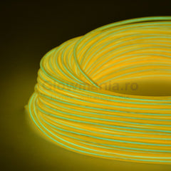 Fir electroluminescent neon flexibil el wire 5 mm culoare galben