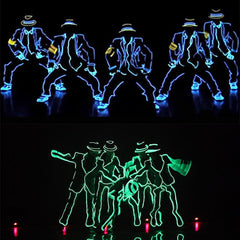 Fir neon electroluminescent el wire 23 mm pentru imbracaminte culoare roz