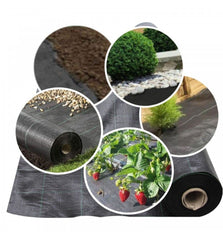 Folie agrotextil antiburuieni filtru uv 1.1x50 m polietilena negru