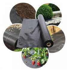 Folie agrotextil antiburuieni filtru uv 1.1x50 m polietilena negru