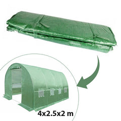 Folie protectie pentru solar 4x2.5x2 m 8 ferestre cu plase anti-insecte pe 140gmp verde