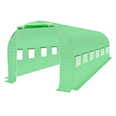 Folie protectie pentru solar de gradina 12 ferestre laterale 2 usi 6-3-2m verde