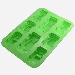 Forma silicon prajituri 8 briose masinute 33x24 cm