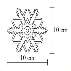 Fulg de Zapada cu Led pentru Decor fereastra 10 cm Craciun Home