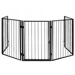 Gard de protectie semineu pentru copii 304x74.5 cm usa fireplace guard metalic