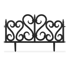 Gard Decorativ pentru Gradina Flexibil PVC set 4 bucati