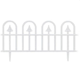 Gardulet pentru gradina 60-31 cm 4 segmente posibilitate imbinare pvc alb