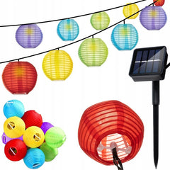 Ghirlanda Solara Multicolora cu LED si 2 moduri de iluminare 3 m