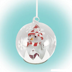 Glob cu Led si figurina Om de Zapada din sticla cu baterii