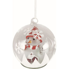 Glob cu Led si figurina Om de Zapada din sticla cu baterii