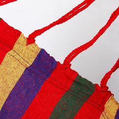 Hamac dublu 150x200 cm tija din lemn bumbac 300 g capacitate 200 kg