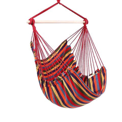 Hamac suspendat scaun confortabil pentru o persoana bara sustinere 100-80 cm rosu