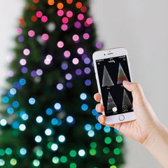 Instalatie Smart Twinkly 100 Led-uri rgb control Smartphone prin Wi-fi Bluetooth