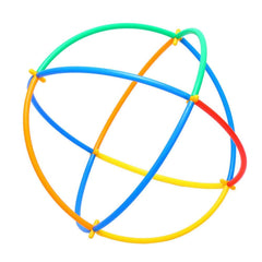 Joc creativ de constructie cu paie, 408 piese, multicolor