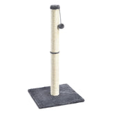 Jucarie interactiva pentru Pisici model Stalp cu Ciucur 100cm culoare bej