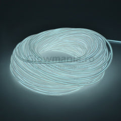 Kit 3m fir electroluminescent flexibil cu invertor culoare alb