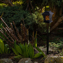 Lampa solara de exterior COMBO cu 12 LED-uri cu montaj la sol sau perete
