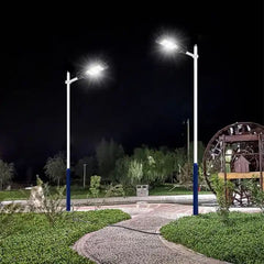 Lampa solara stradala 100w senzor miscare lumina alb rece 6500k 3 moduri iluminare telecomanda aluminiu