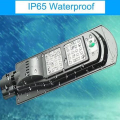 Lampa stradala led cu incarcare solara senzor miscare 40w timer 3 moduri telecomanda