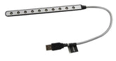 Lampa USB Flexibila 10 Led-uri 26 cm pentru PC sau Notebook Esperanza