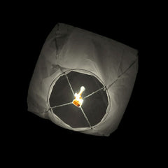 Lampioane Zburatoare clasice Colorate culoare Alb