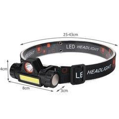 Lanterna frontala cu LED reincarcabila USB