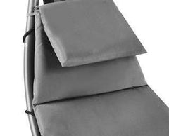 Leagan de gradina Ergonomic cu acoperis Umbrar si Perna - Gri