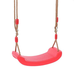 Leagan pentru copii balansoar cu franghii 175 cm inele prindere rosu