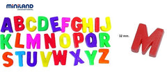 Litere mari magnetice Miniland 155 buc