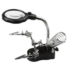 Lupa iluminata Led Zoom cu suport si brate pentru Ciocan lipit