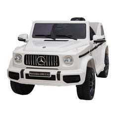 Masinuta electrica cu telecomanda mercedes benz g63 mp3 usbsd 2-25w roti spuma eva suspensii 110-69-53 cm