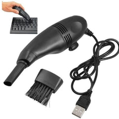 Mini aspirator usb led curatare echipamente birou doua capete abs