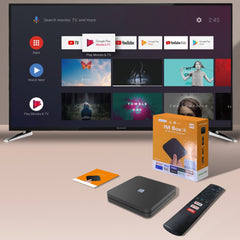 Mini pc im box android tv mira cast 4k ultra hd quad-core 2.0 ghz telecomanda