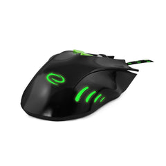 Mouse Gaming Optic 2400 dpi USB cu Fir 7 butoane iluminare verde Esperanza